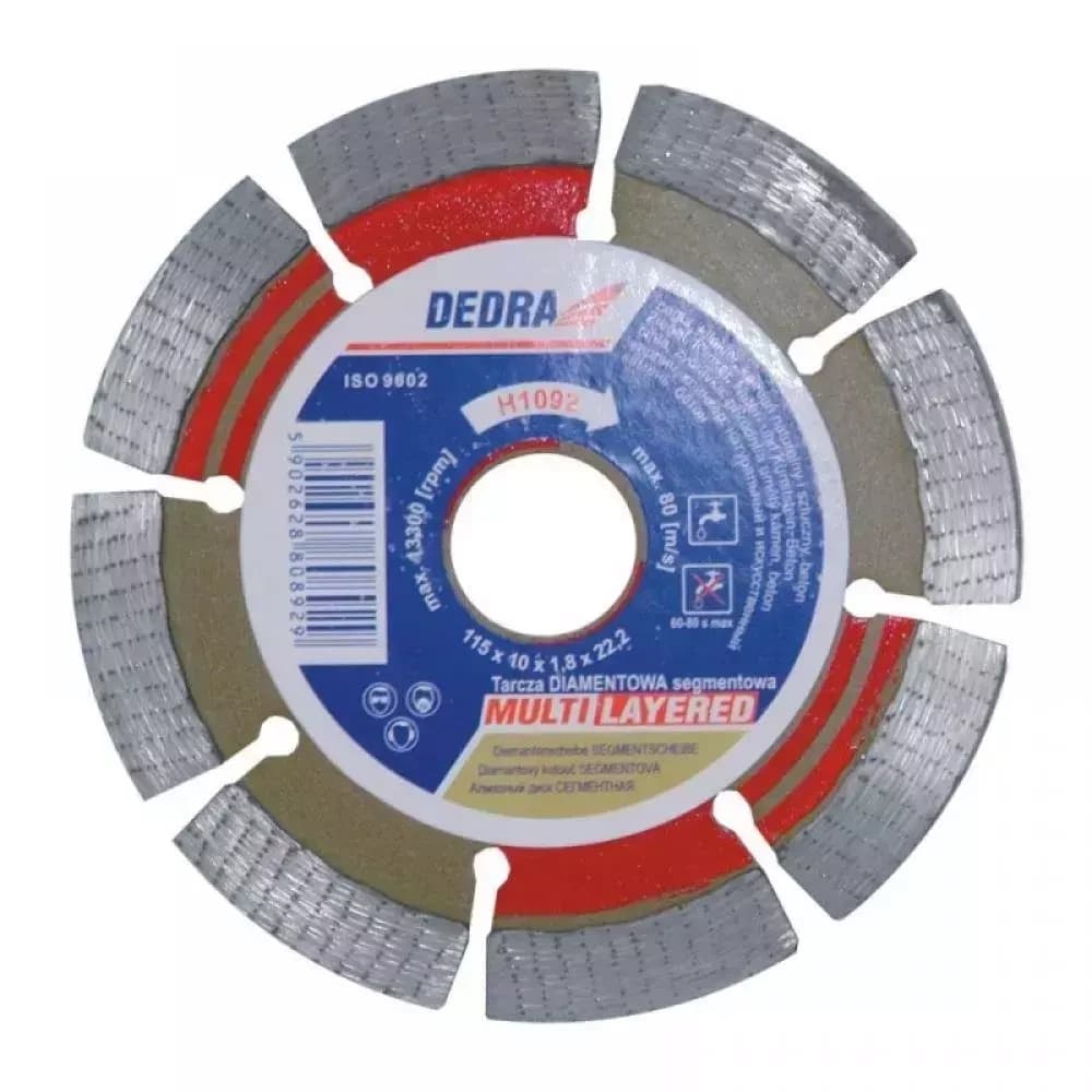 Diamantový řezný segmentový kotouč 125mm/22,2 MULTI-LAYER